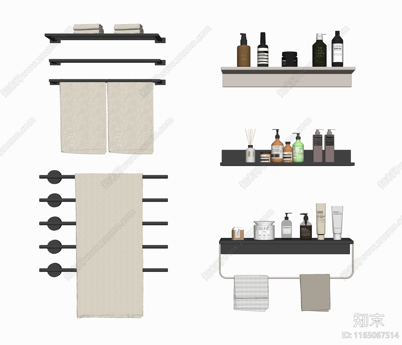 洗浴用品SU模型下载【ID:1165067514】