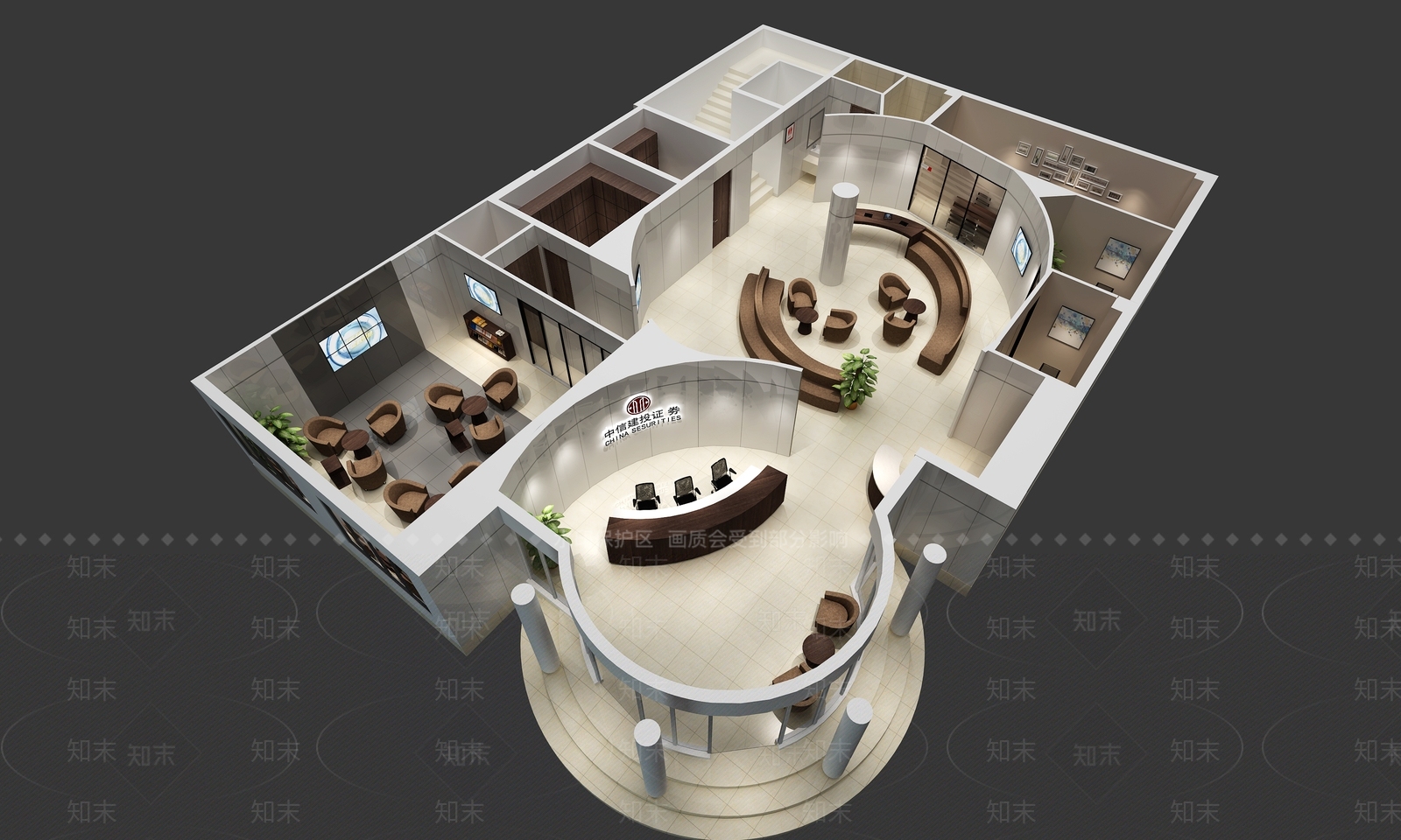 现代其他办公空间3D模型下载【ID:1165067659】