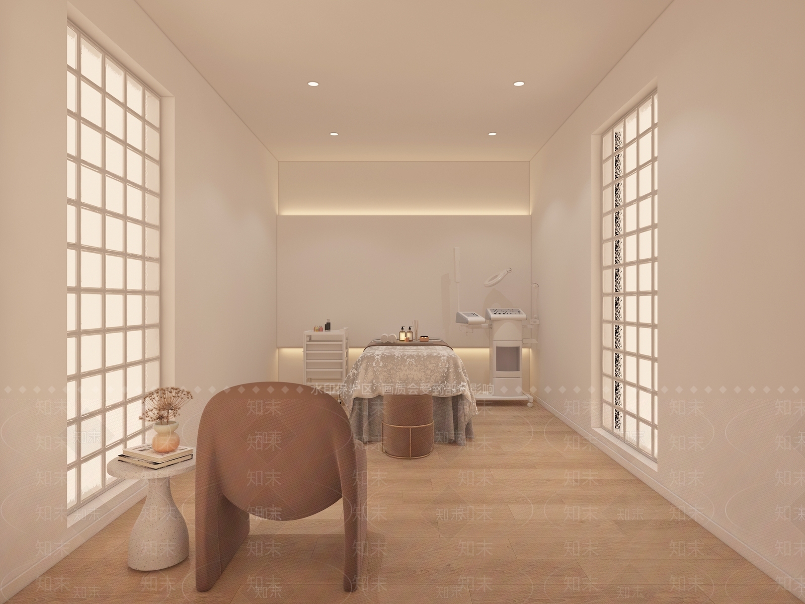 现代奶油美容院3D模型下载【ID:1165084853】