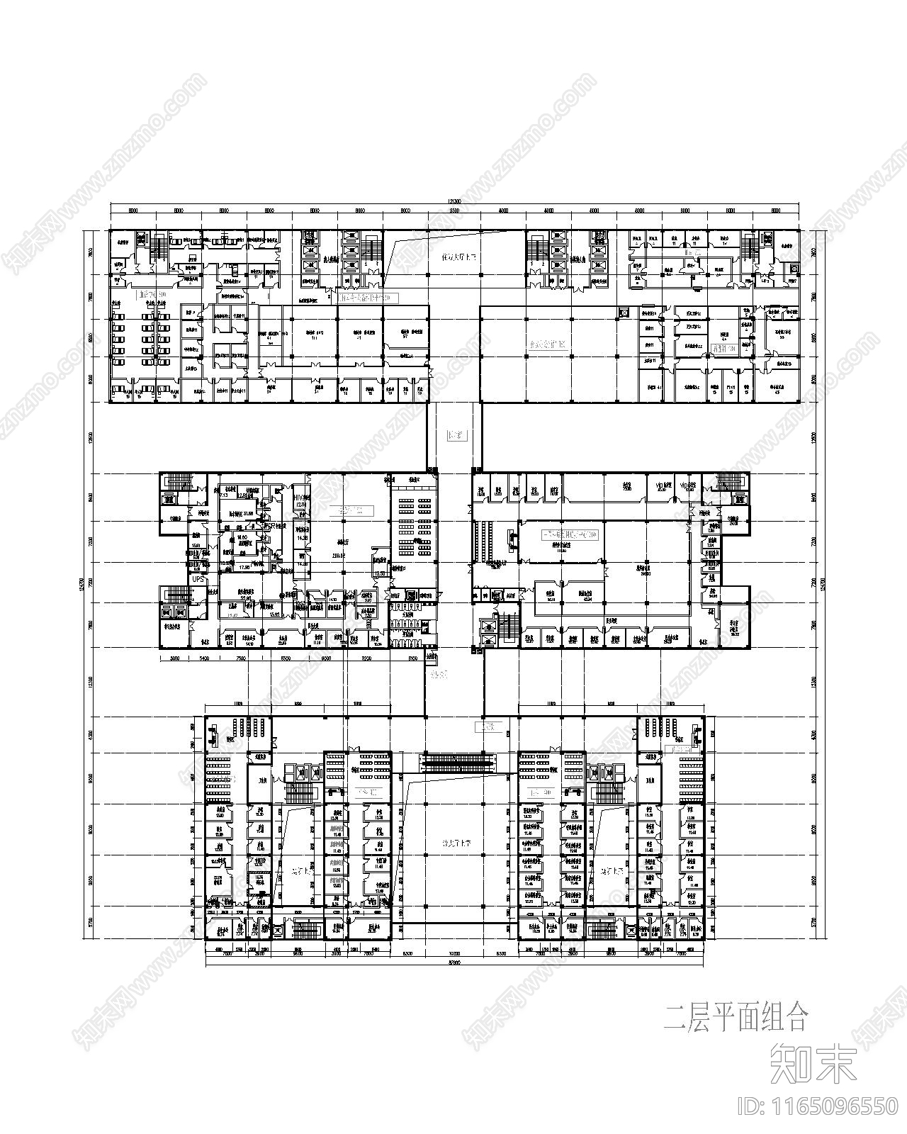 现代医院cad施工图下载【ID:1165096550】