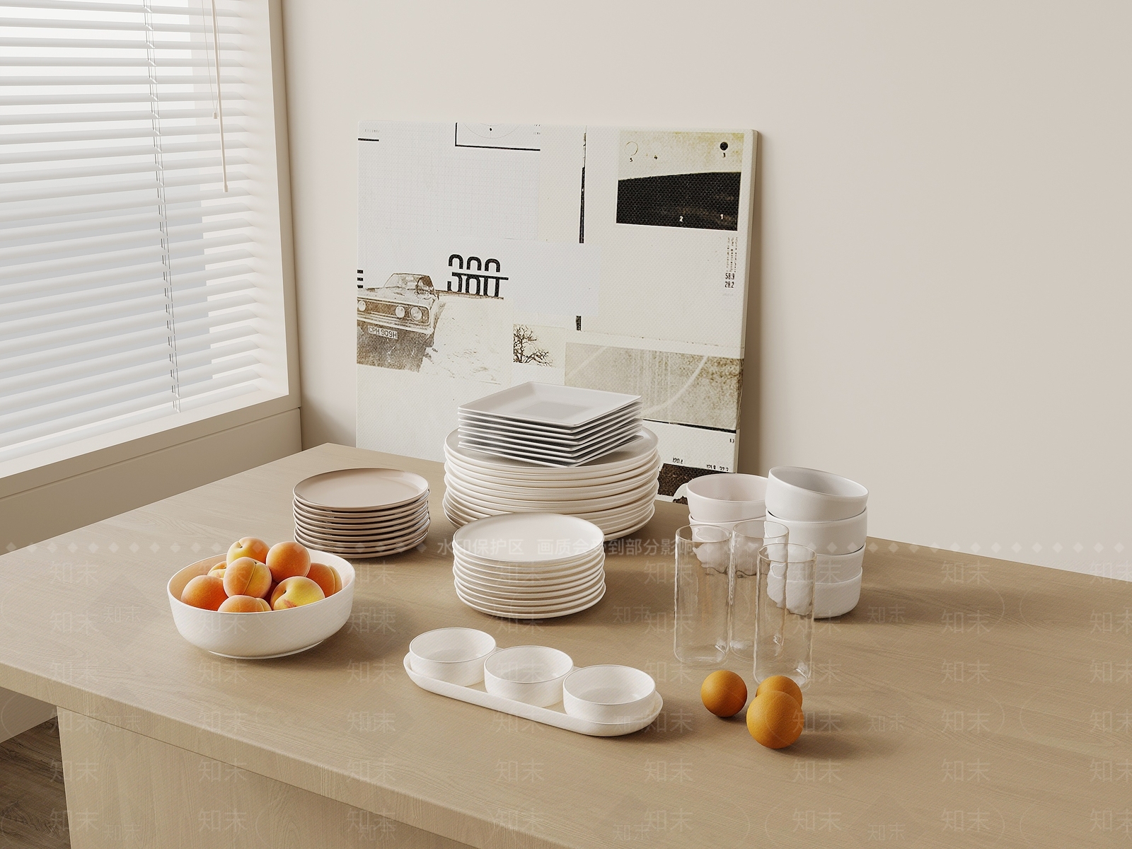 餐具SU模型下载【ID:1165096763】
