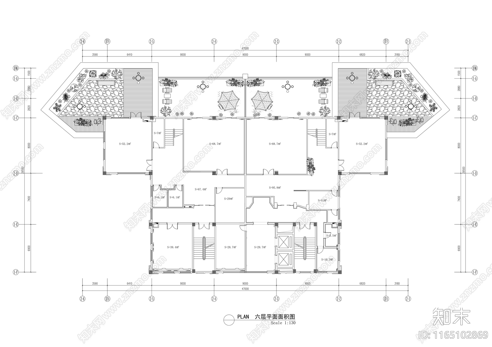 现代整体办公空间cad施工图下载【ID:1165102869】