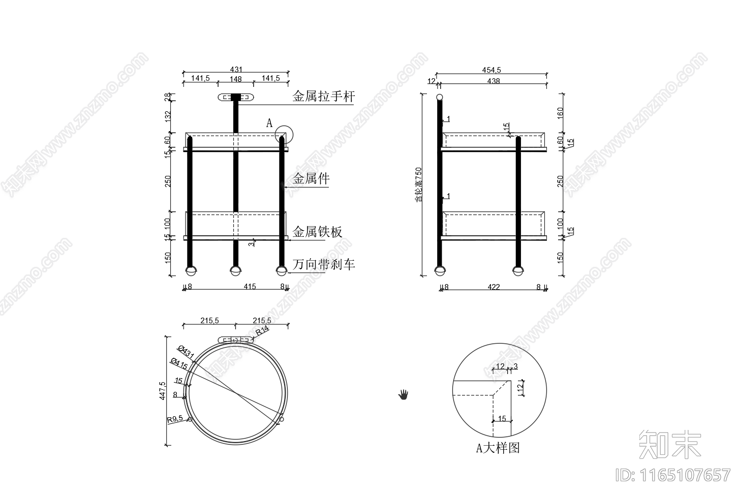 现代客厅cad施工图下载【ID:1165107657】