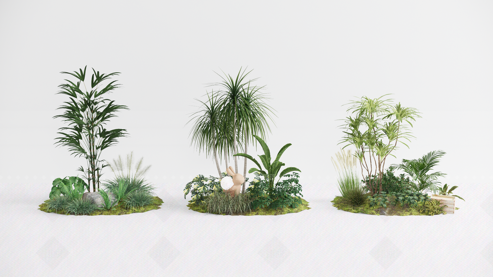 植物组合SU模型下载【ID:1165112845】