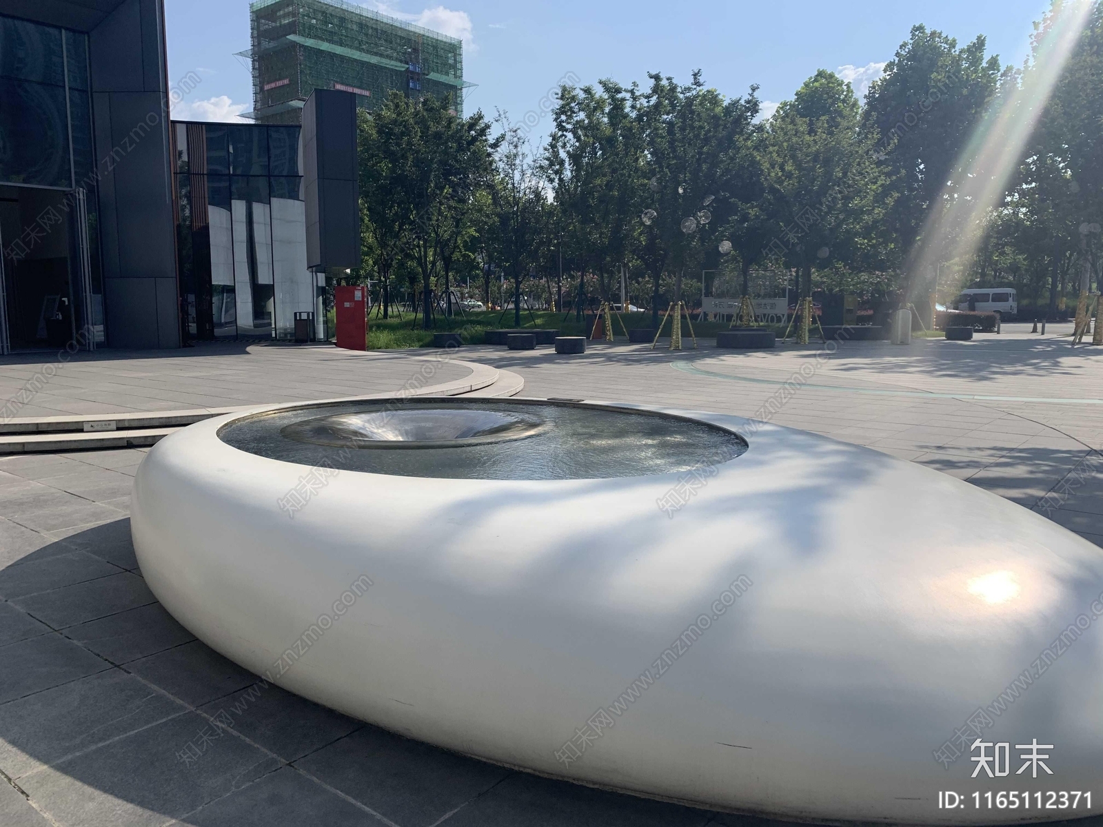 现代广场cad施工图下载【ID:1165112371】