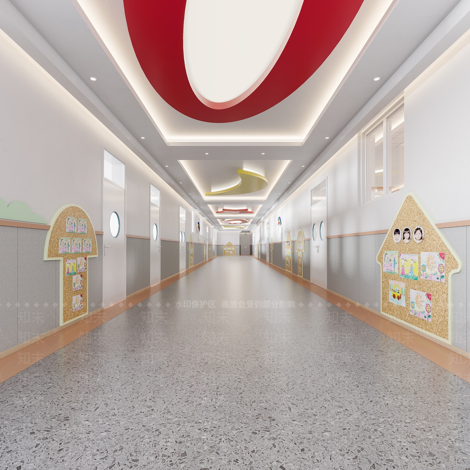 现代幼儿园3D模型下载【ID:1165112313】