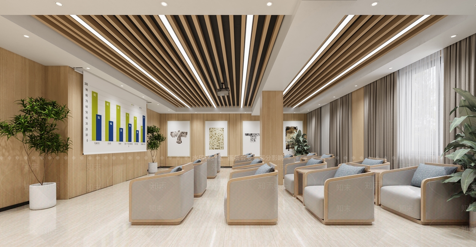 现代会议室3D模型下载【ID:1165123634】