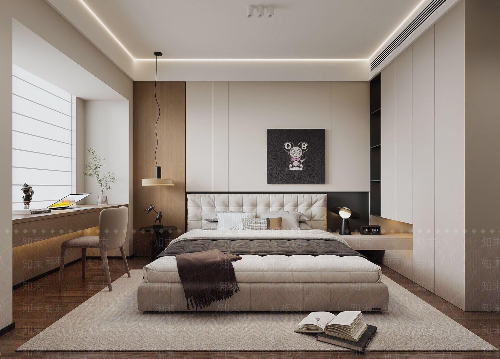 卡通形象设计挂画挂画SU模型下载【ID:1227315563】