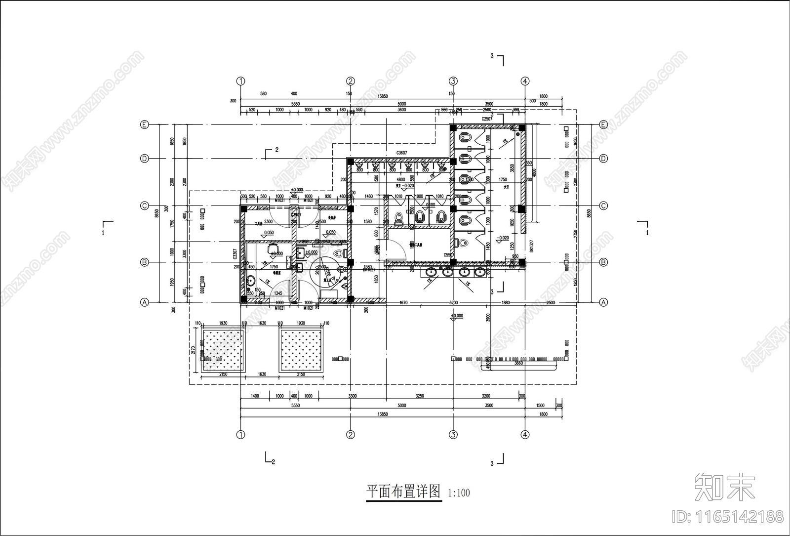 F海风广场公厕施工图下载【ID:1165142188】