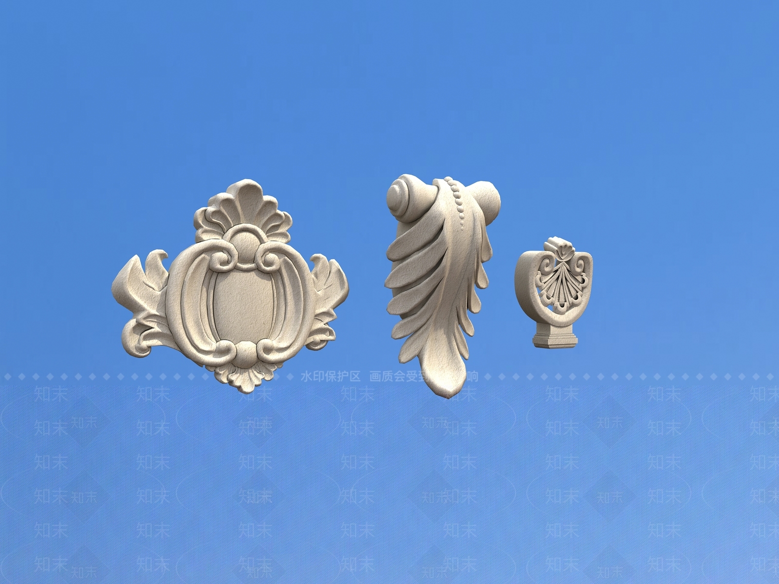 欧式雕花3D模型下载【ID:1165146866】
