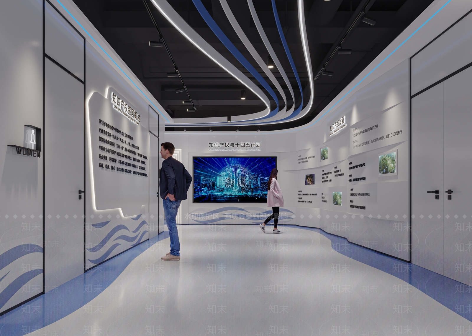 现代其他商业空间3D模型下载【ID:1165152876】