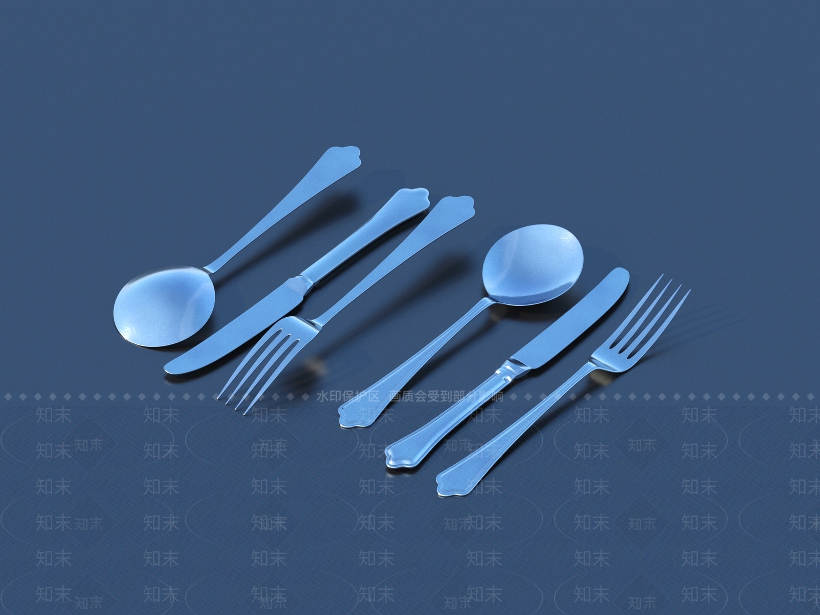 餐具3D模型下载【ID:1165155994】