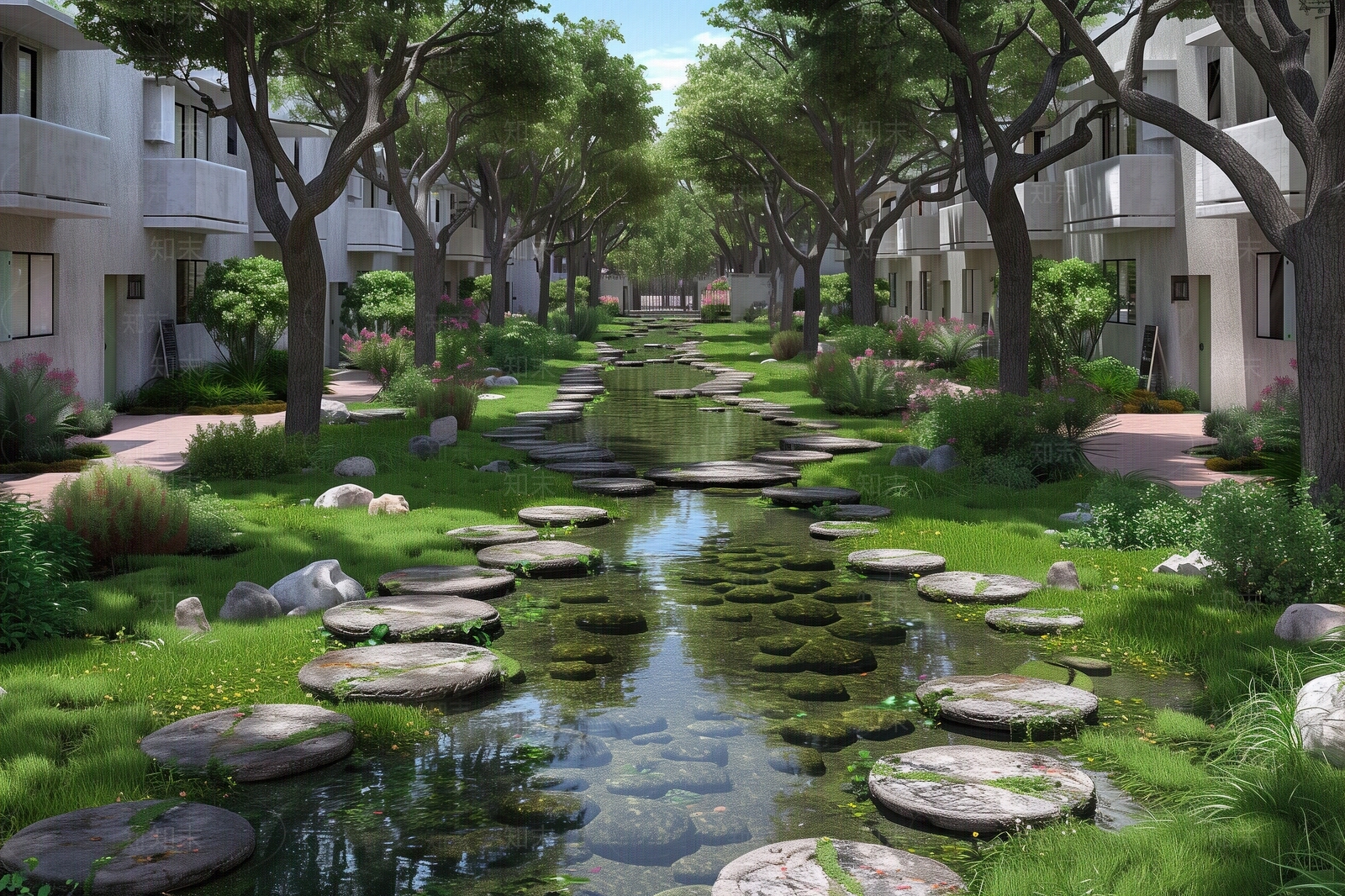 现代新中式其它外景贴图下载【ID:1165156940】