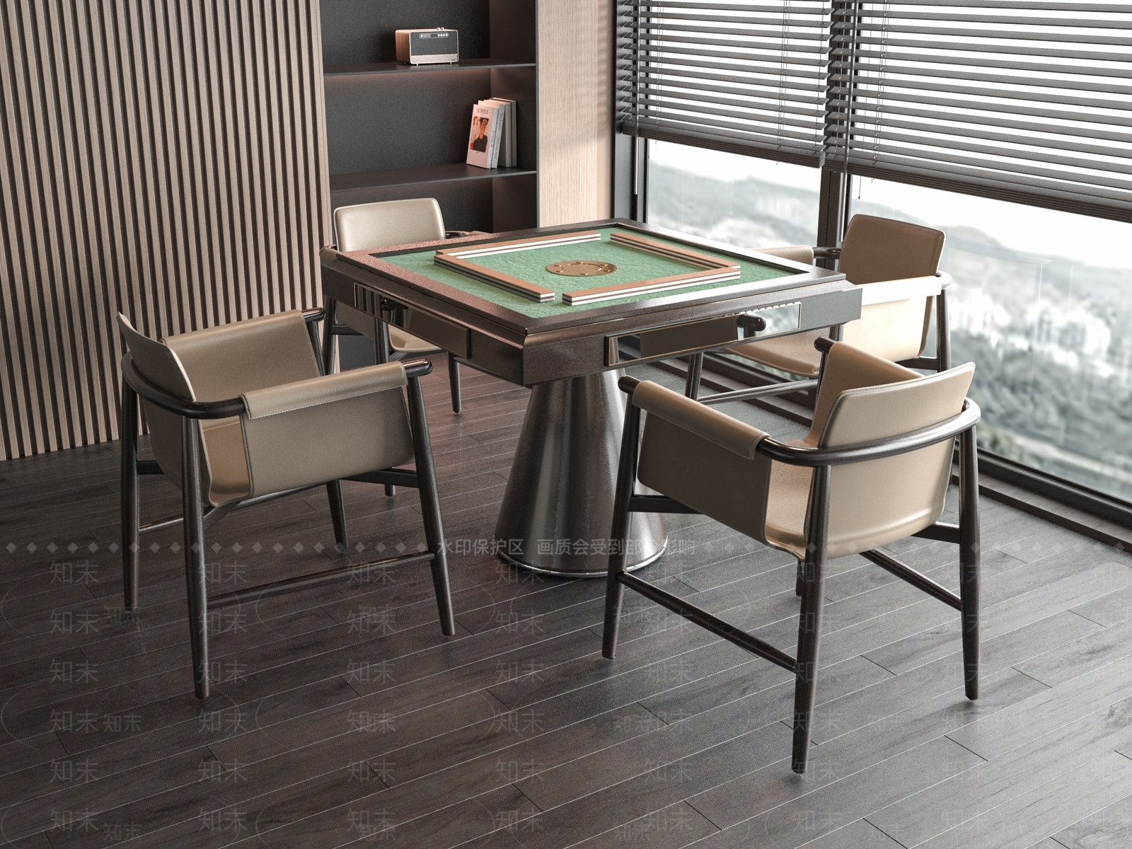 麻将桌3D模型下载【ID:1165159028】
