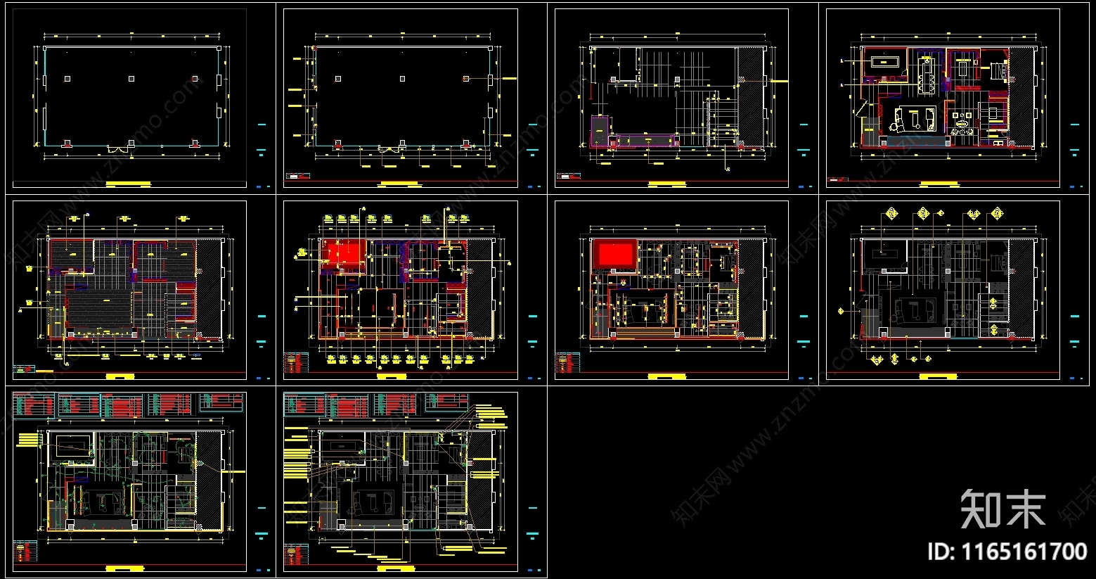 现代其他工装空间cad施工图下载【ID:1165161700】