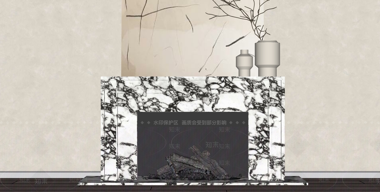 现代中古壁炉SU模型下载【ID:1165166637】