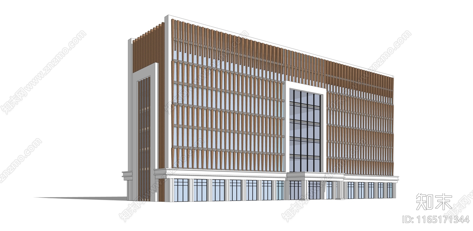 现代办公楼SU模型下载【ID:1165171344】