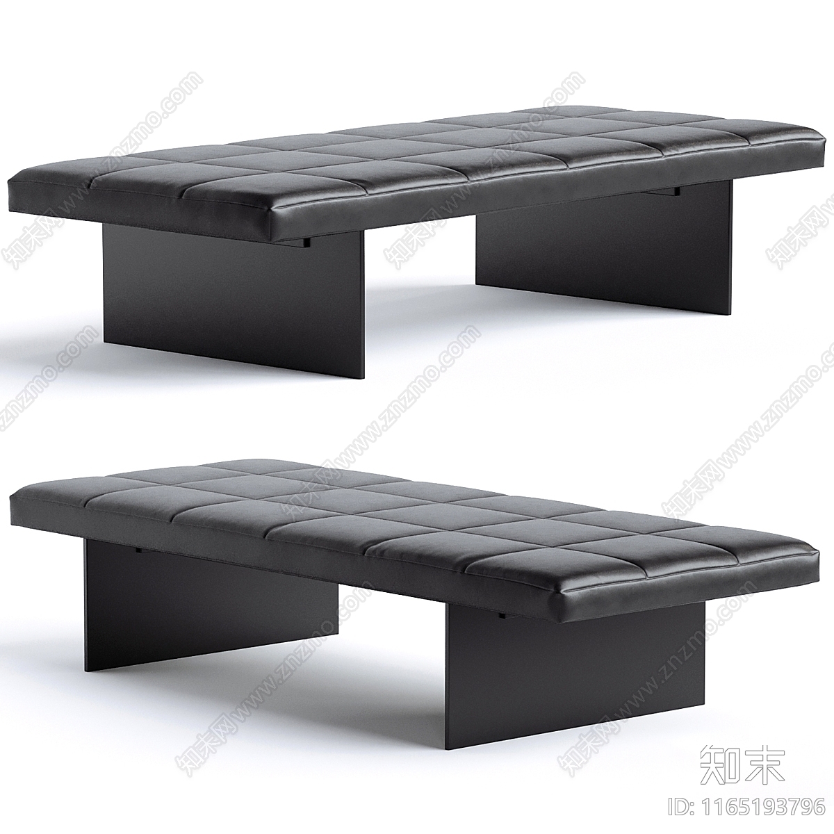 现代简约沙发凳3D模型下载【ID:1165193796】
