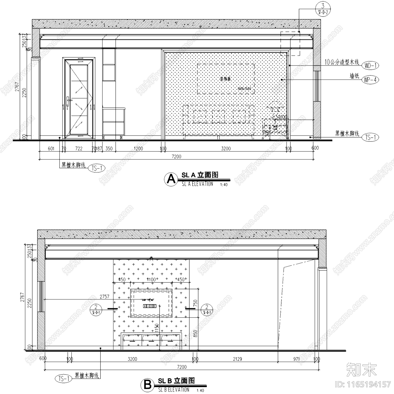 欧式酒店cad施工图下载【ID:1165194157】