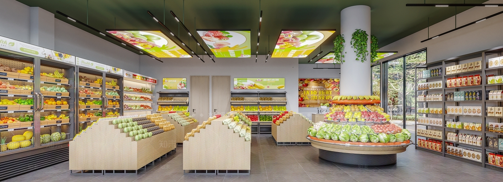 现代水果店3D模型下载【ID:1165196407】