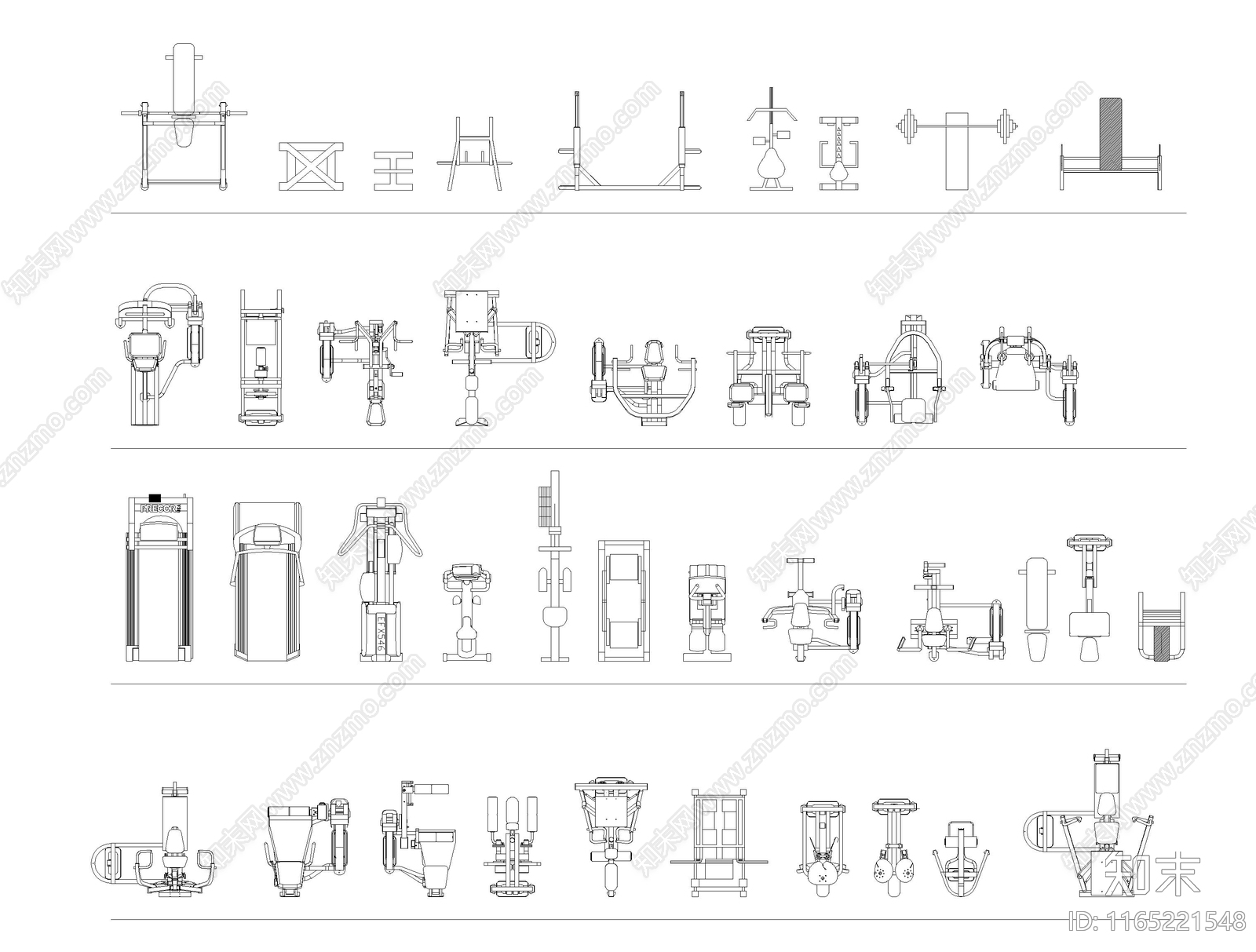 现代器材设备详图施工图下载【ID:1165221548】