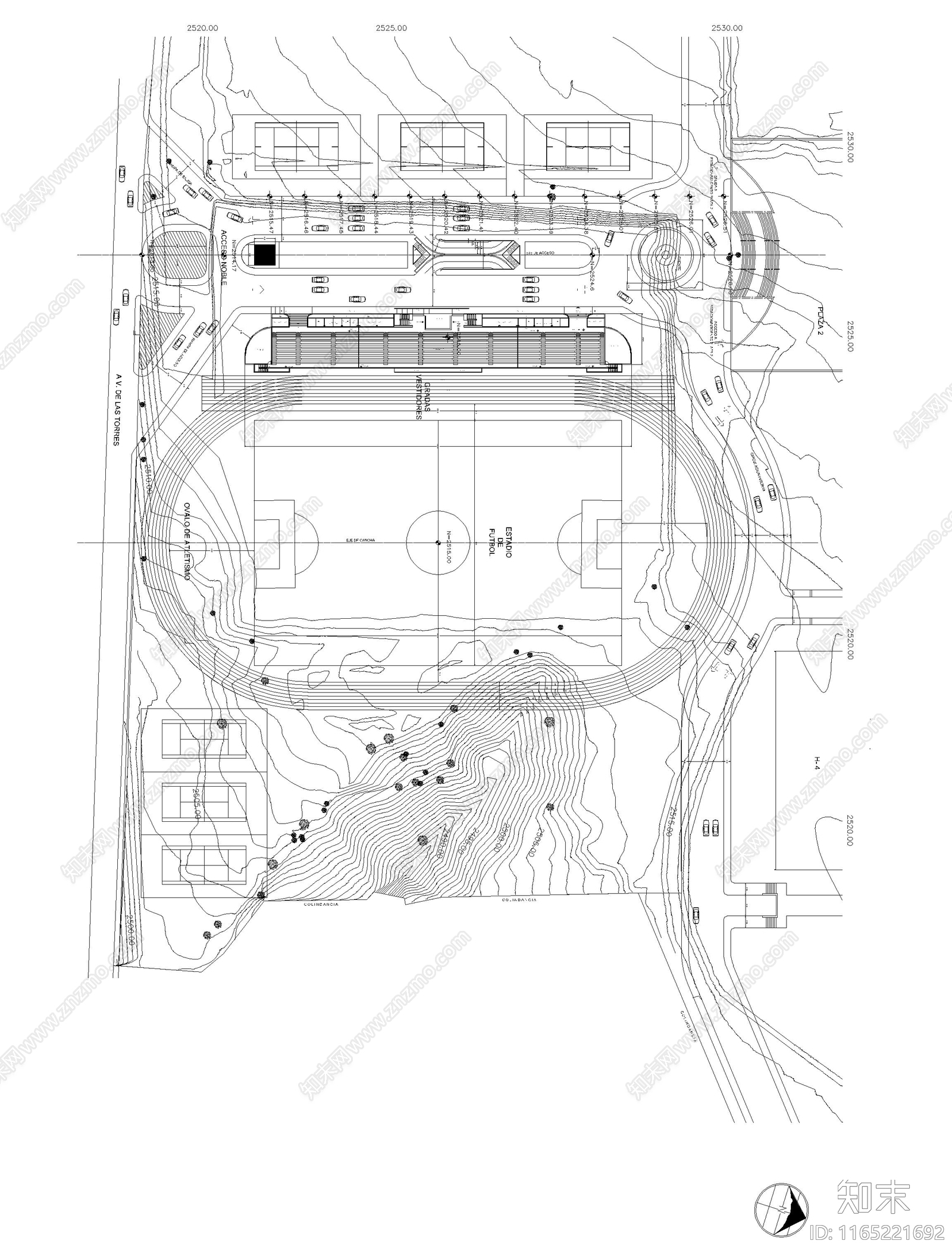 现代其他景观cad施工图下载【ID:1165221692】