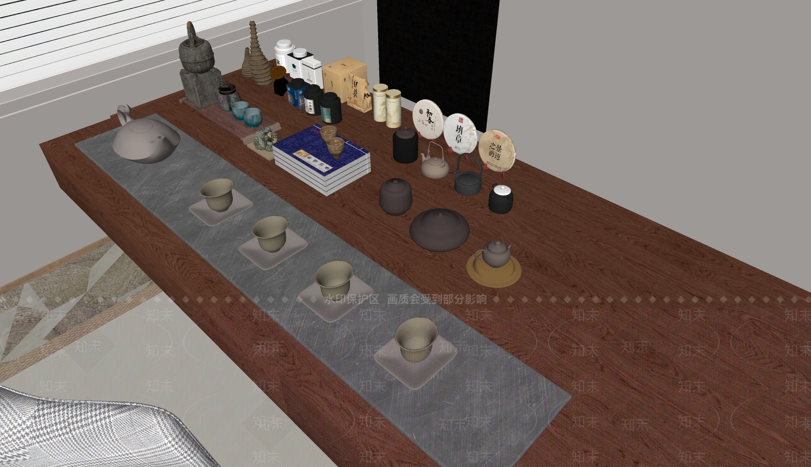 茶具SU模型下载【ID:1165223253】