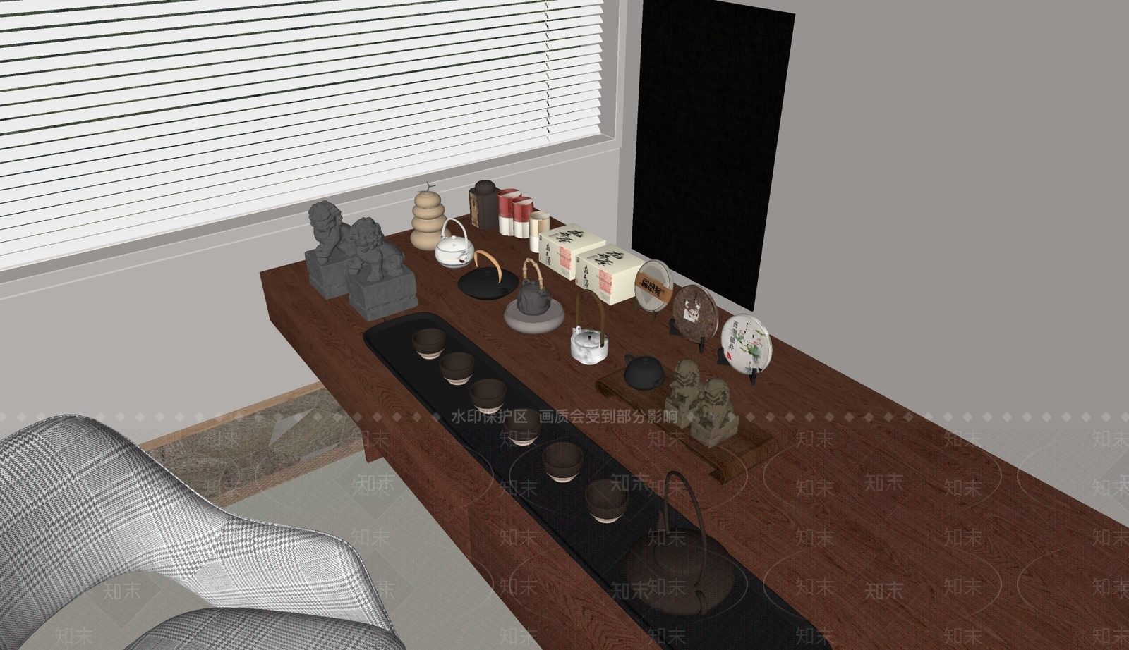 茶具SU模型下载【ID:1165223214】