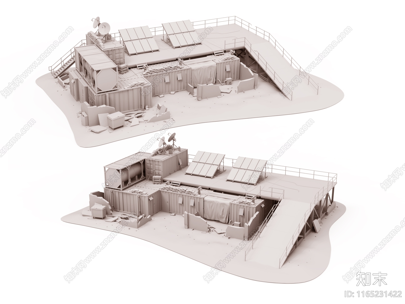 现代新中式其他建筑外观3D模型下载【ID:1165231422】