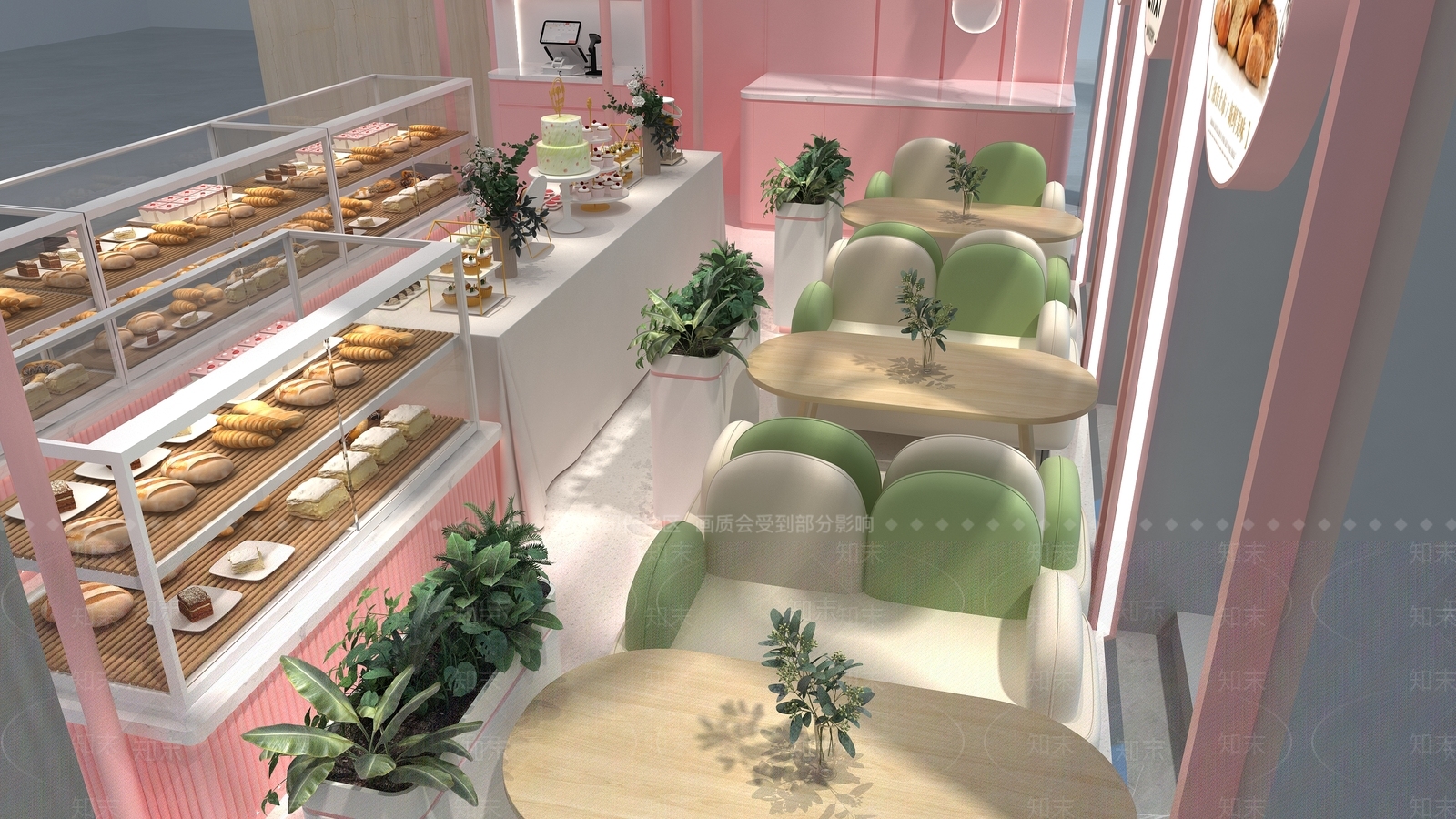 现代甜品面包店3D模型下载【ID:1165234264】