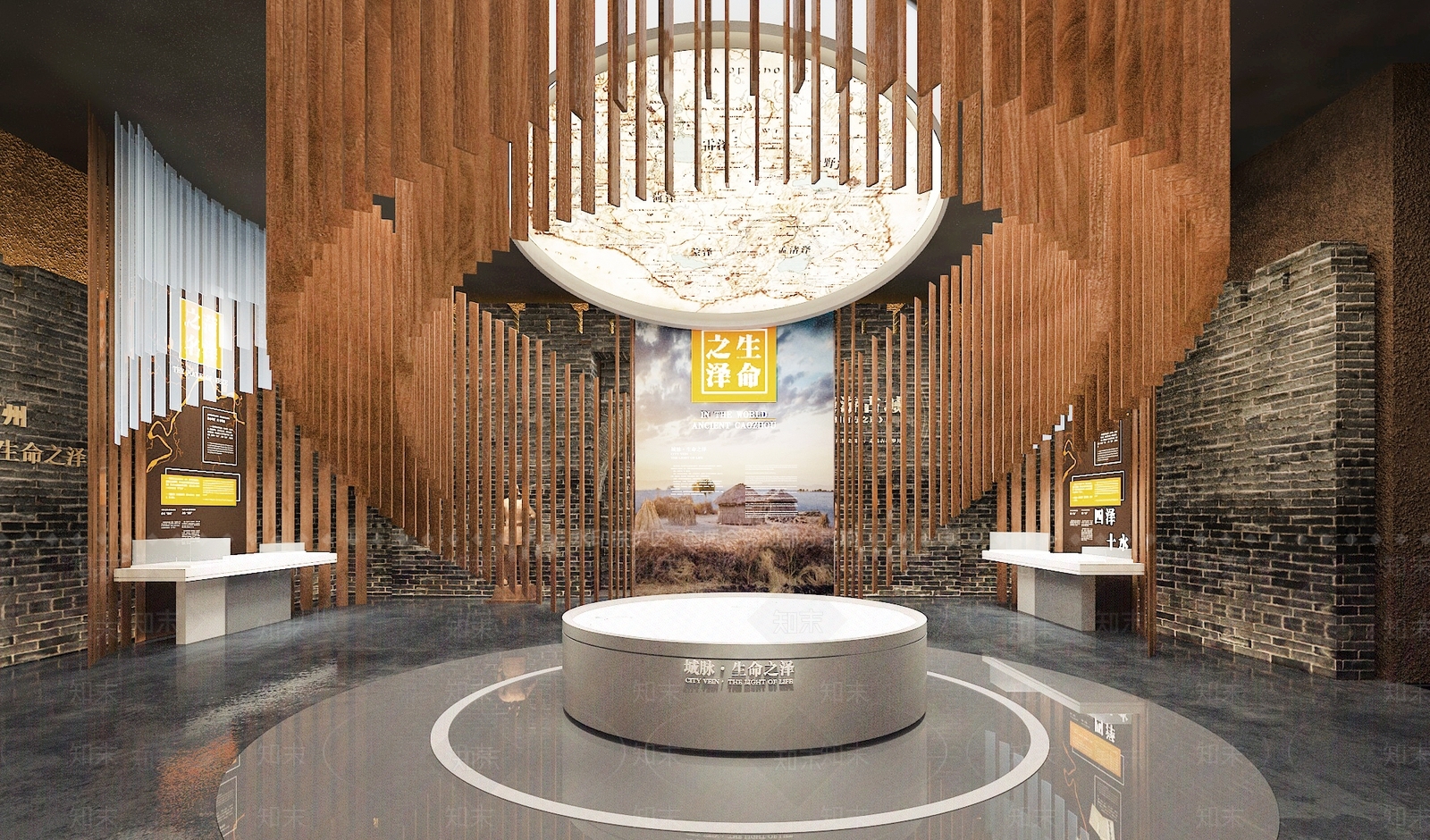 现代中式博物馆3D模型下载【ID:1165236482】