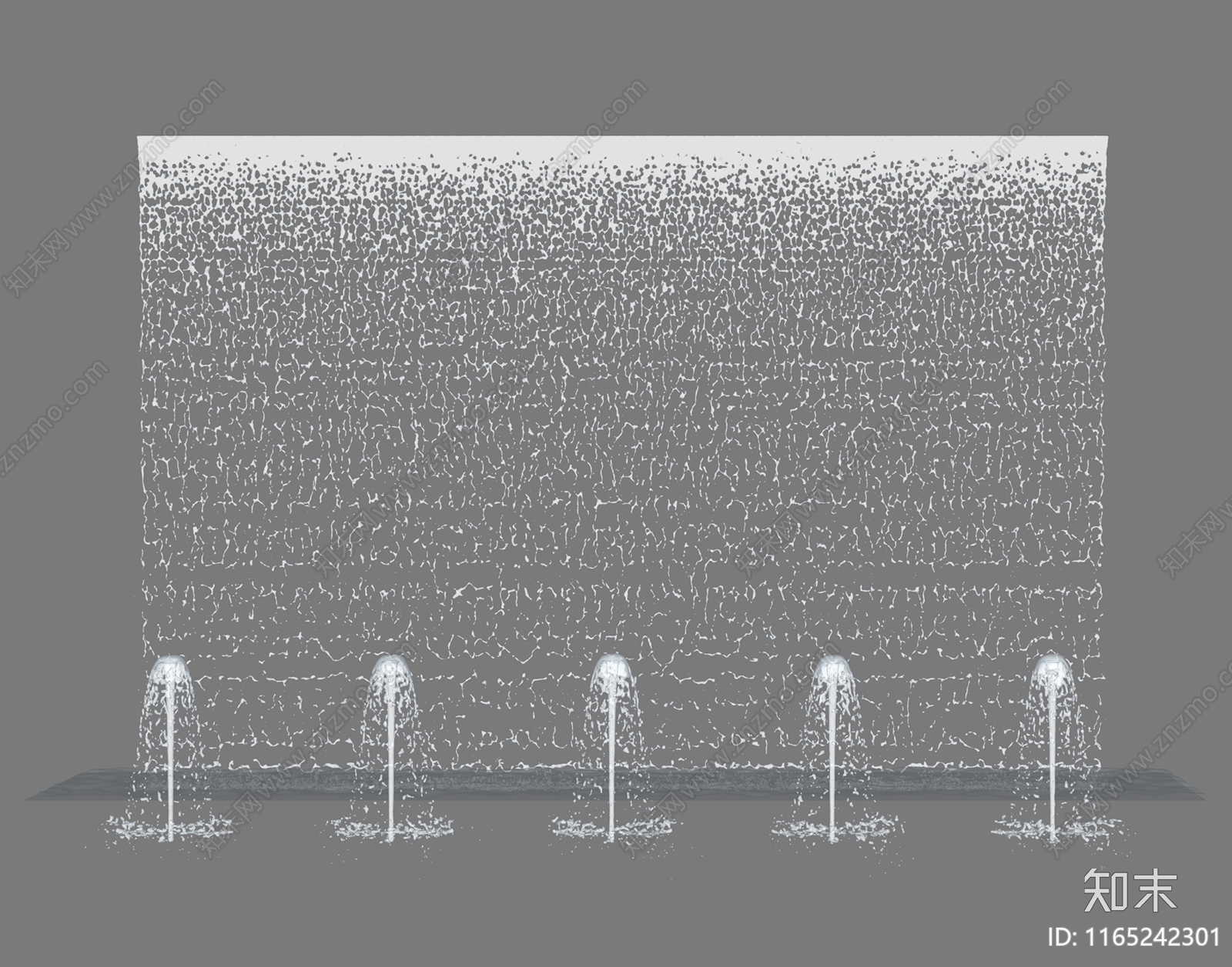 现代喷泉SU模型下载【ID:1165242301】