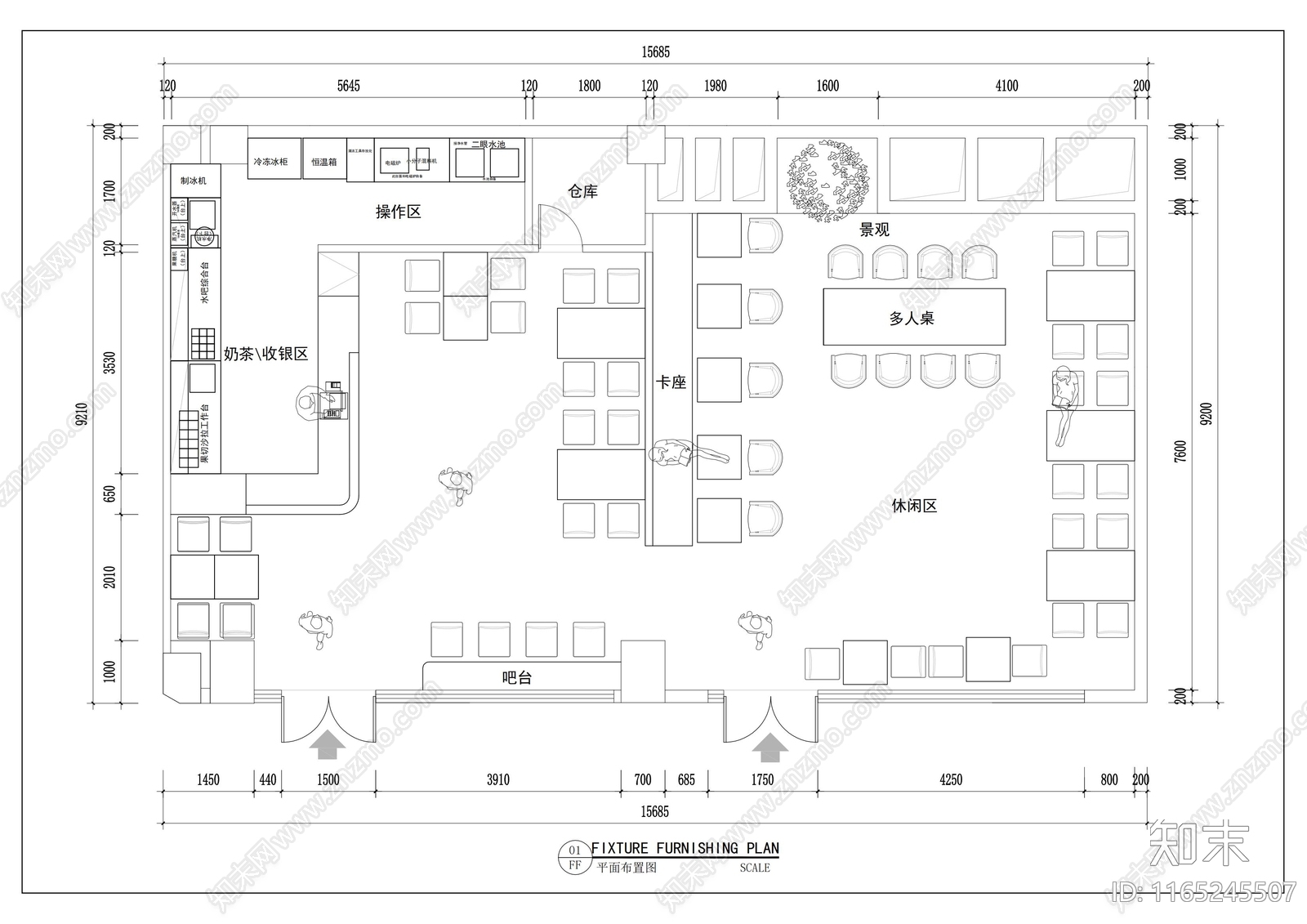 工装平面图cad施工图下载【ID:1165245507】