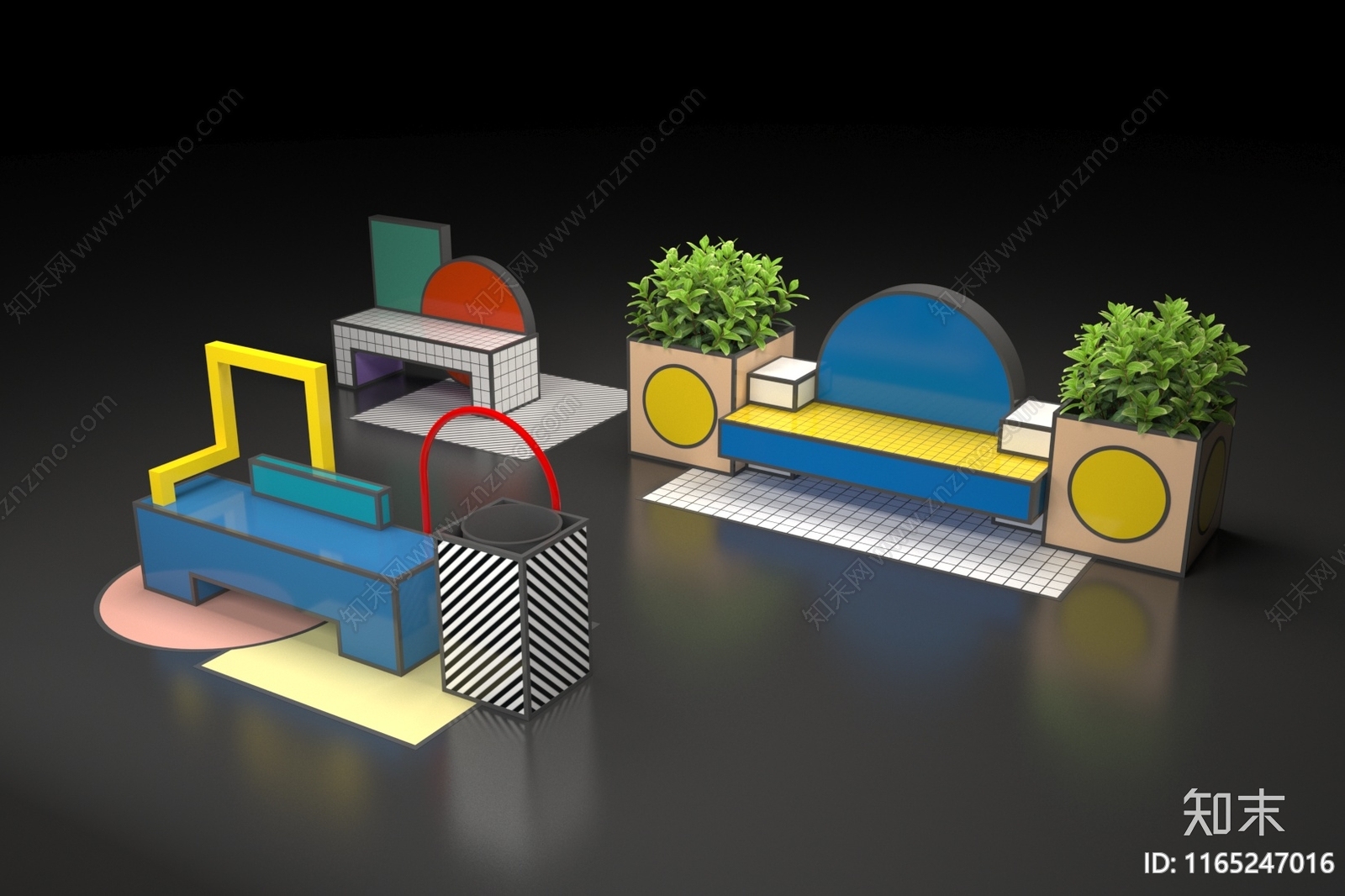 现代户外椅3D模型下载【ID:1165247016】