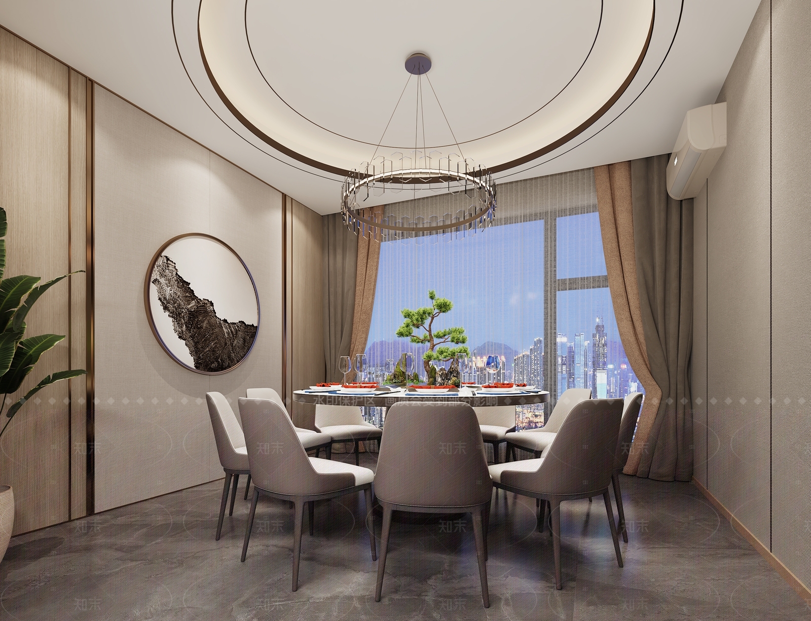现代轻奢包厢3D模型下载【ID:1165254068】
