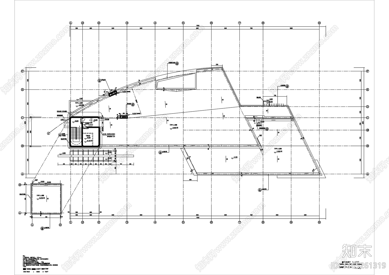 现代商业综合体cad施工图下载【ID:1165261319】