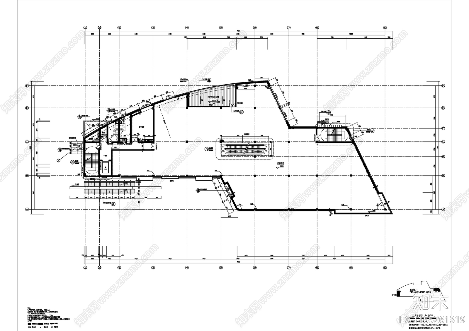 现代商业综合体cad施工图下载【ID:1165261319】