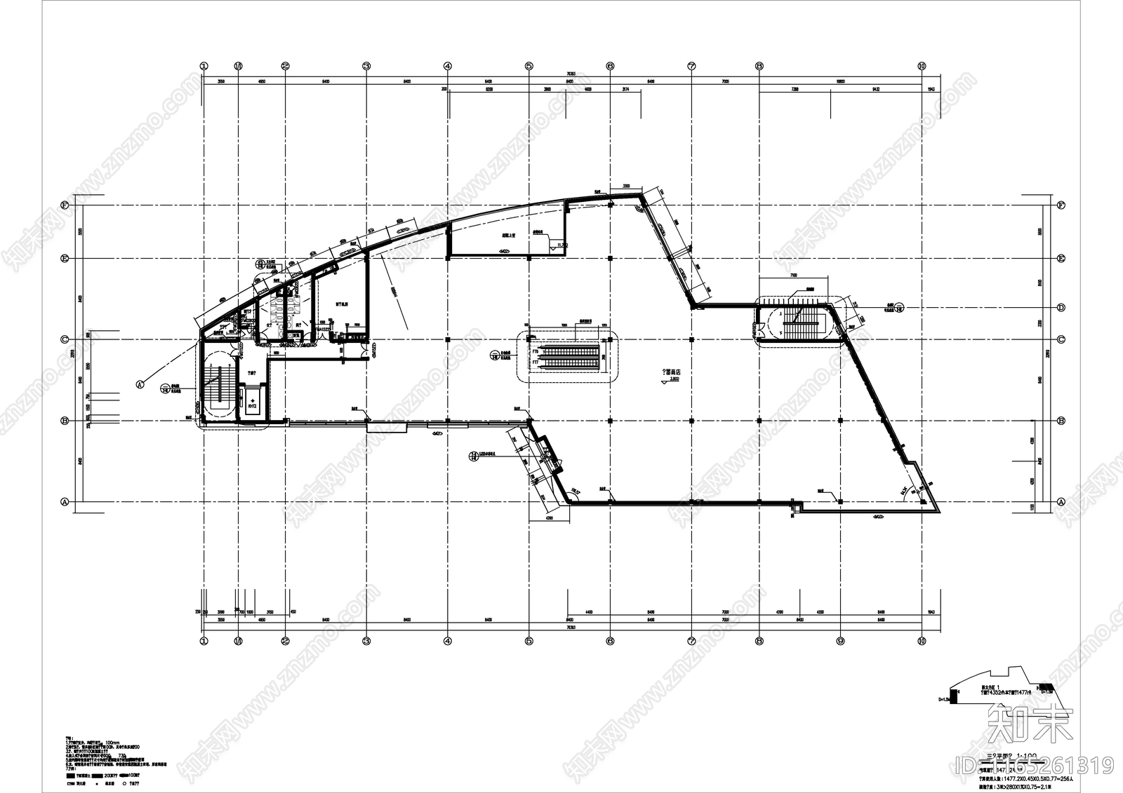 现代商业综合体cad施工图下载【ID:1165261319】