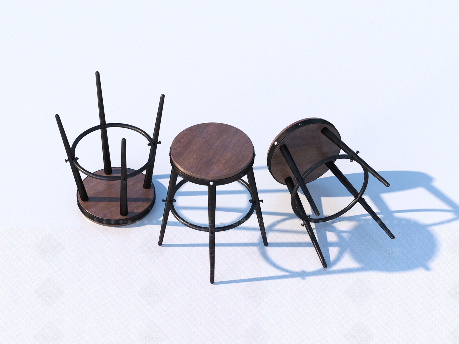 现代吧凳3D模型下载【ID:1165262284】