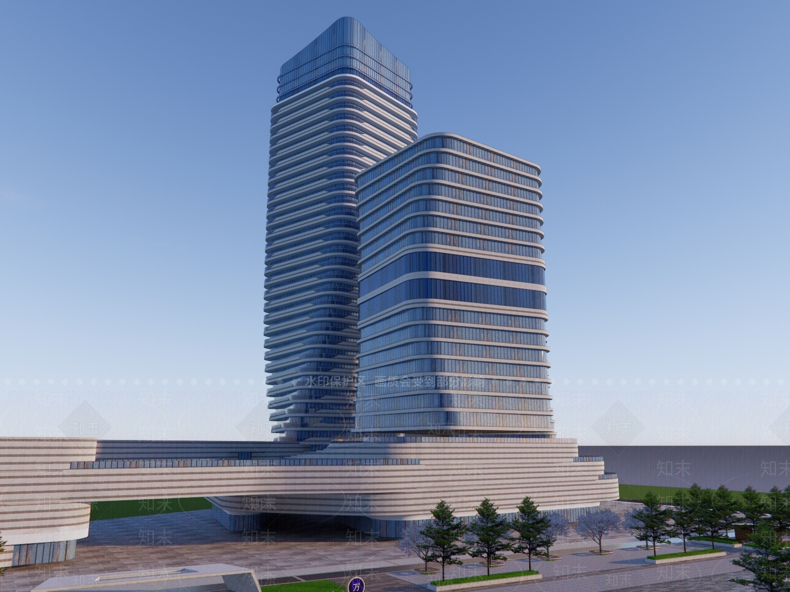 现代其他商业建筑SU模型下载【ID:1165267468】