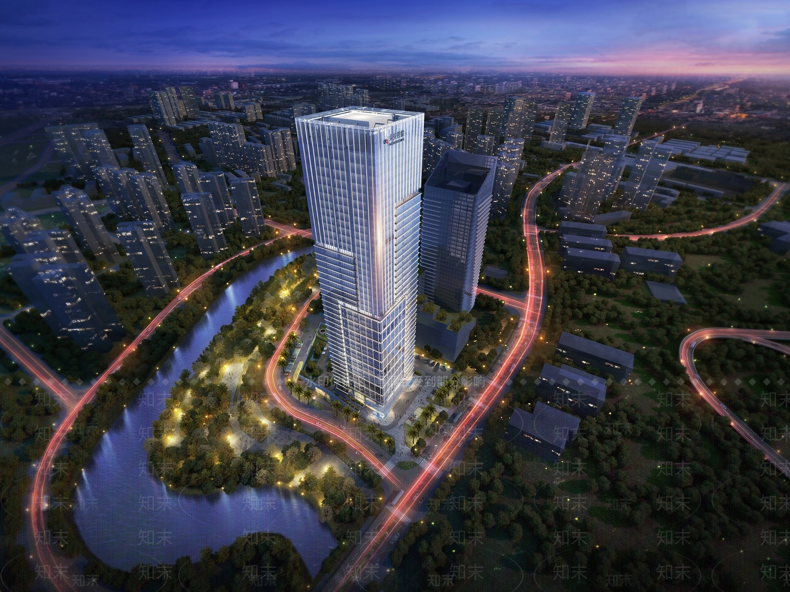 现代办公楼SU模型下载【ID:1165269288】