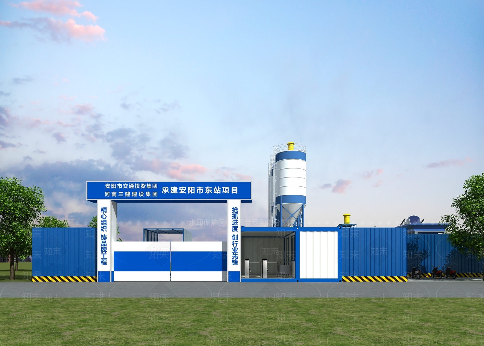 现代厂房3D模型下载【ID:1165269814】