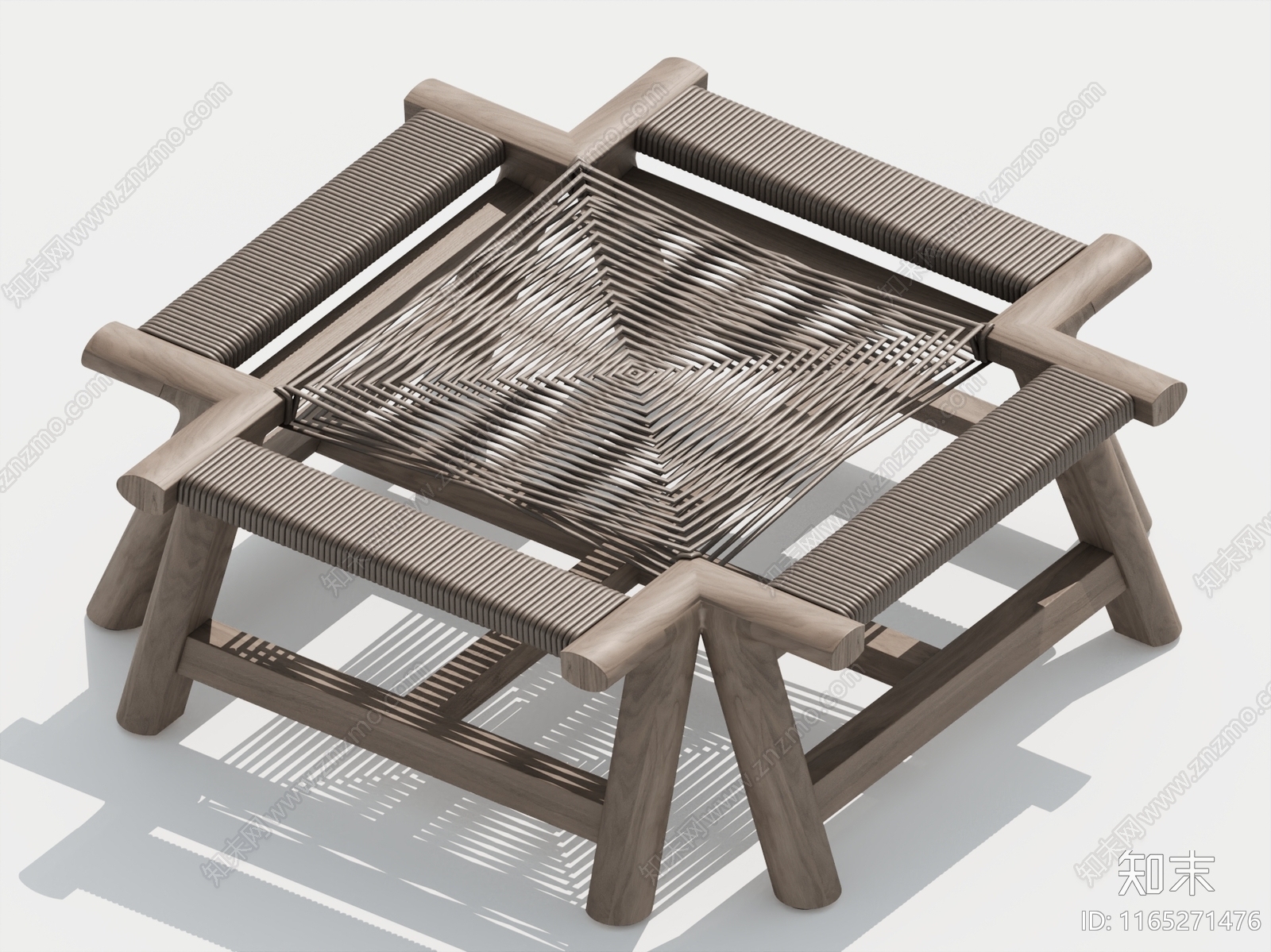 现代侘寂茶几3D模型下载【ID:1165271476】