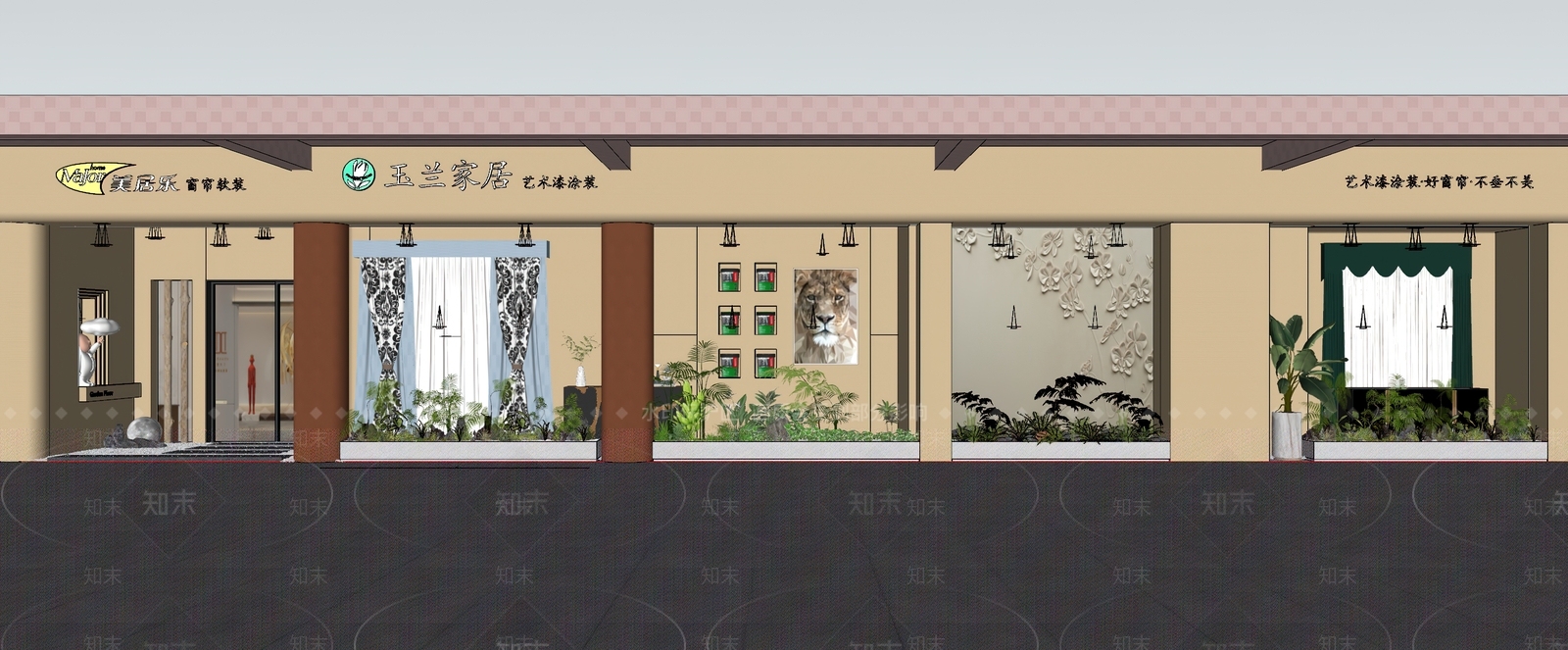 现代其他店铺SU模型下载【ID:1165275915】