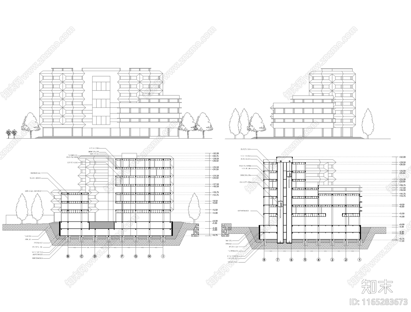 现代其他商业建筑cad施工图下载【ID:1165283673】