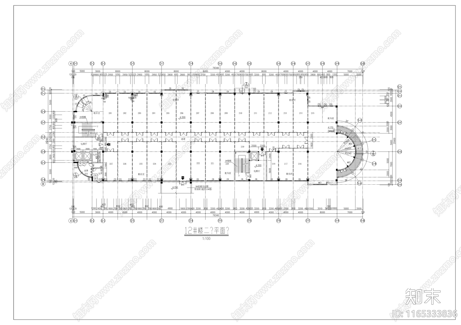 现代其他商业建筑cad施工图下载【ID:1165333836】