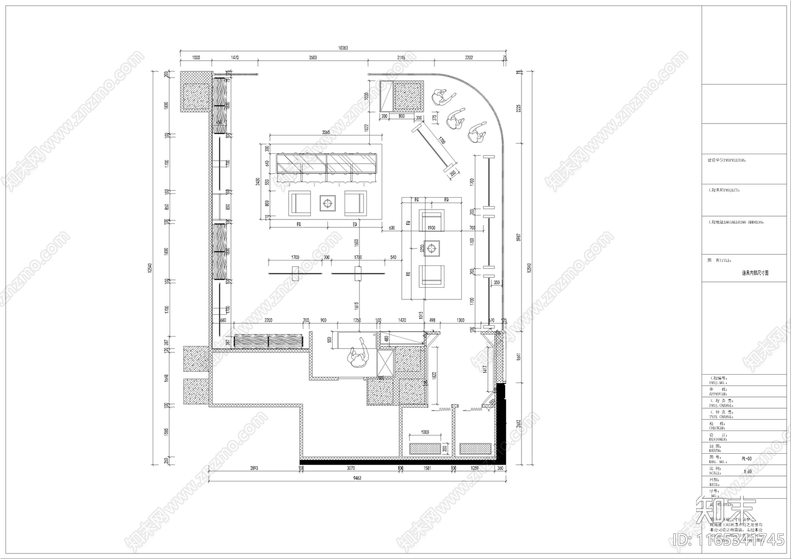 现代服装店cad施工图下载【ID:1165341745】