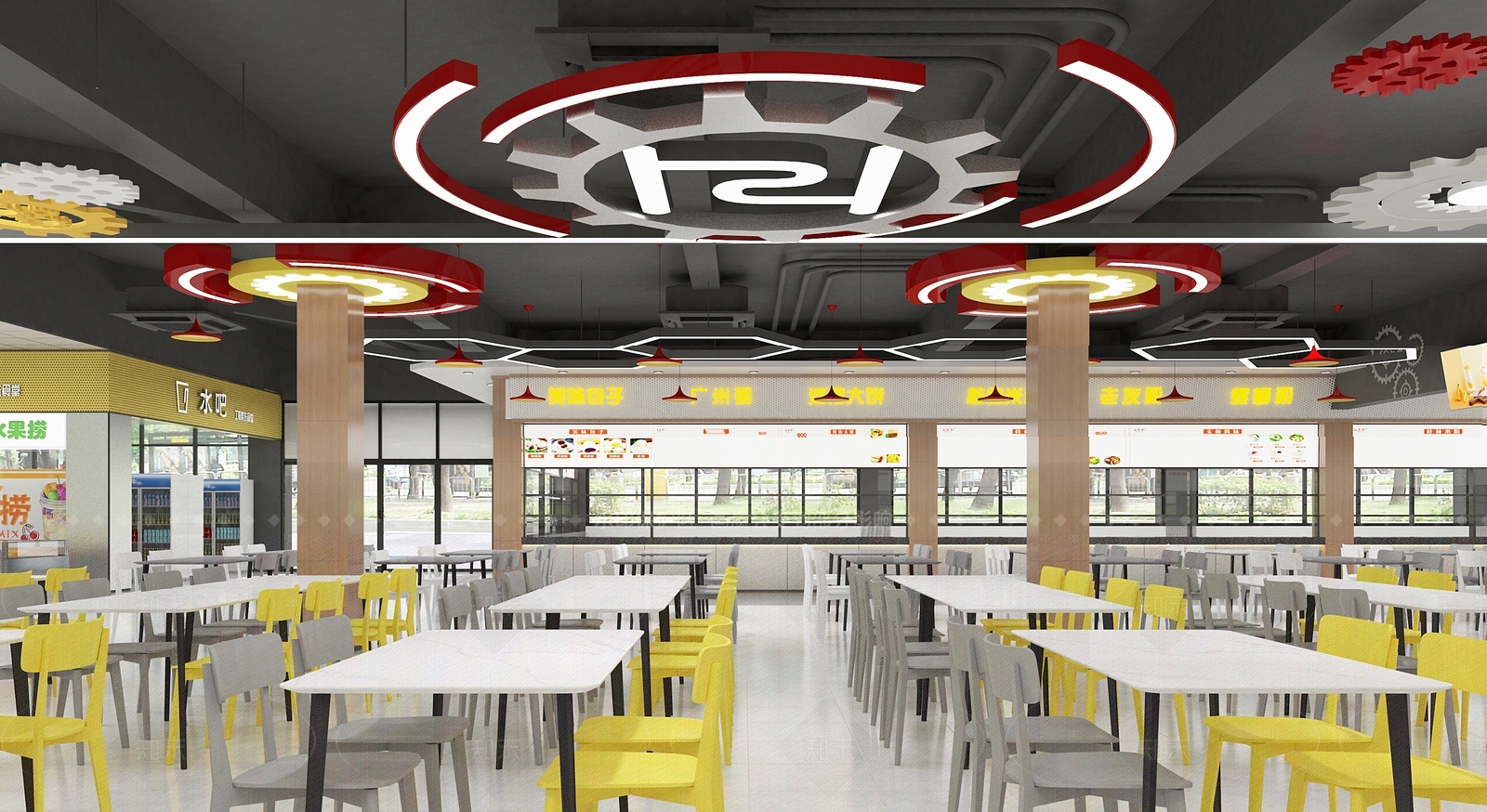 现代快餐店3D模型下载【ID:1214643552】