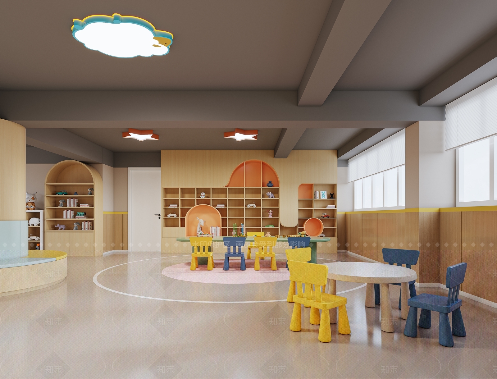 现代儿童乐园3D模型下载【ID:1214644021】