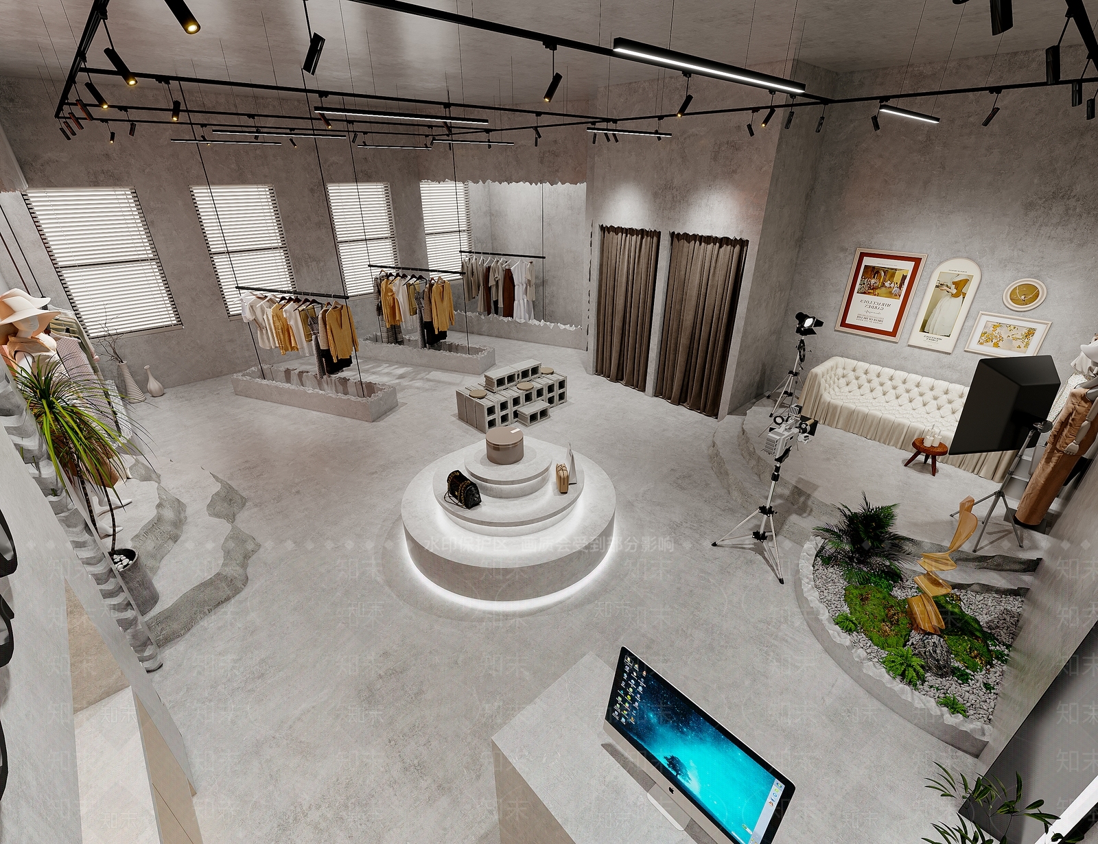 工业服装店3D模型下载【ID:1165368979】